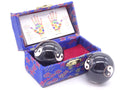 Qi-Gong balls black (Yin Yang small) 4.0 cm