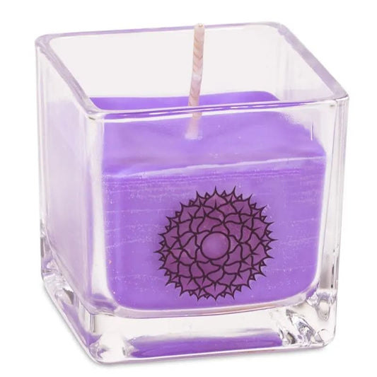 Ecological rapeseed wax scented candle 7th chakra
