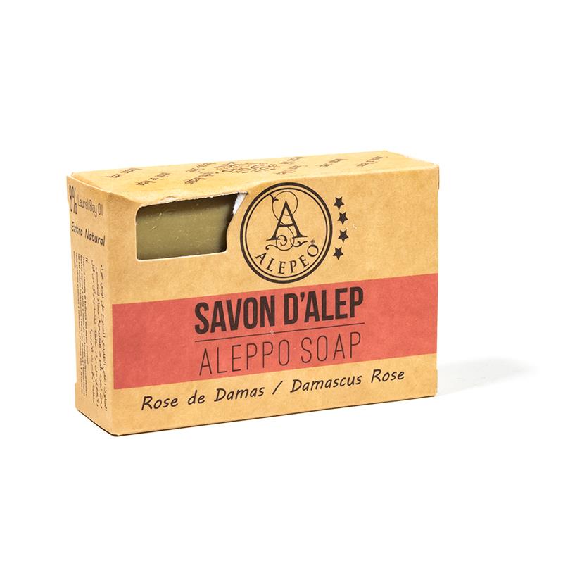Aleppo Seife mit Damaszener Rose 100g