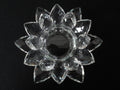 White crystal lotus flower for tea light 13 cm