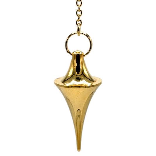 Pendulum made of gold-plated brass
