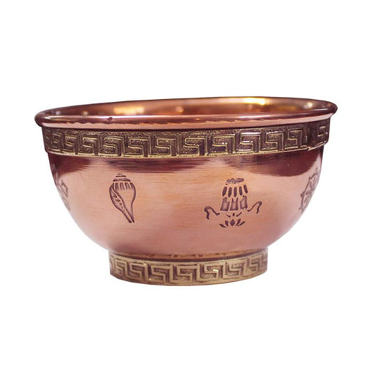 Offering bowls with 8 lucky symbols