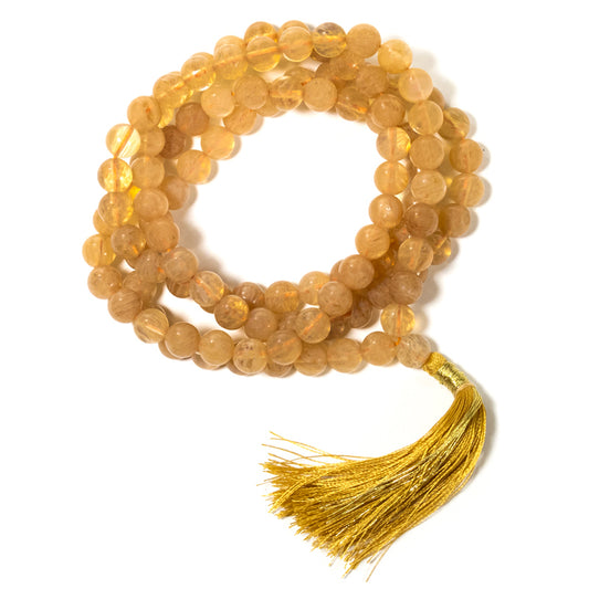 Mala Gold Quartz AA quality 108 beads
