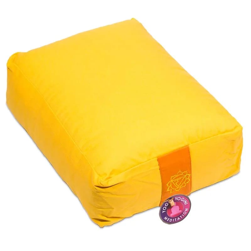 Meditation cushion / bolster yellow 3rd chakra