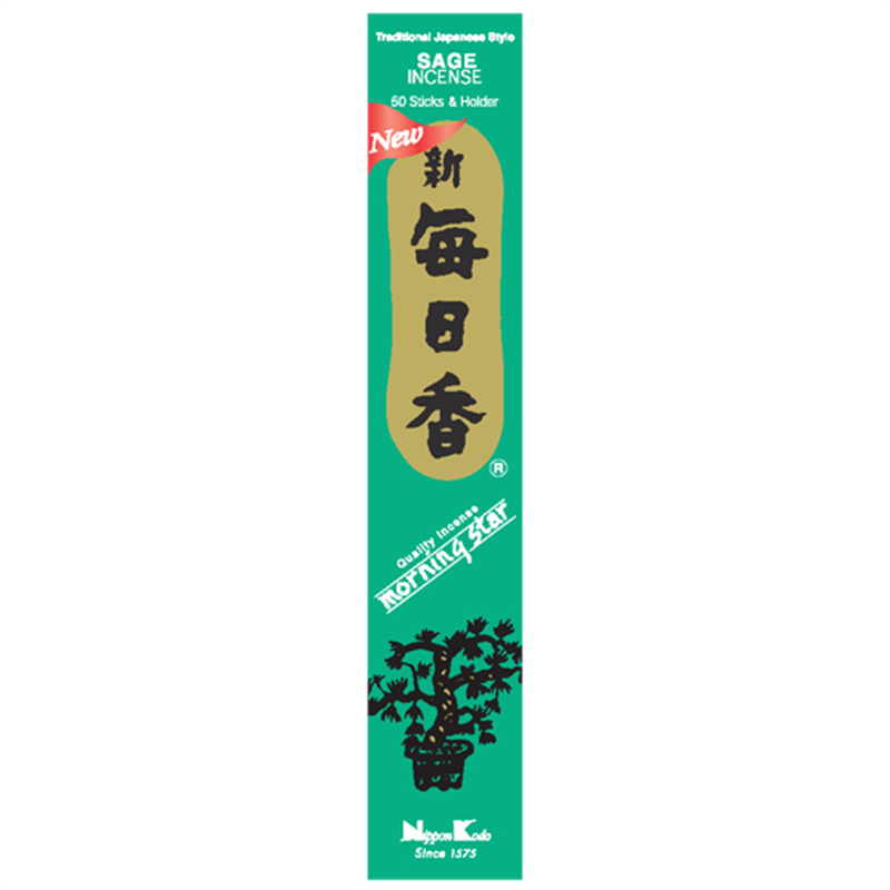 Nippon Kodo Morning Star Salbei Räucherstäbchen Verpackung