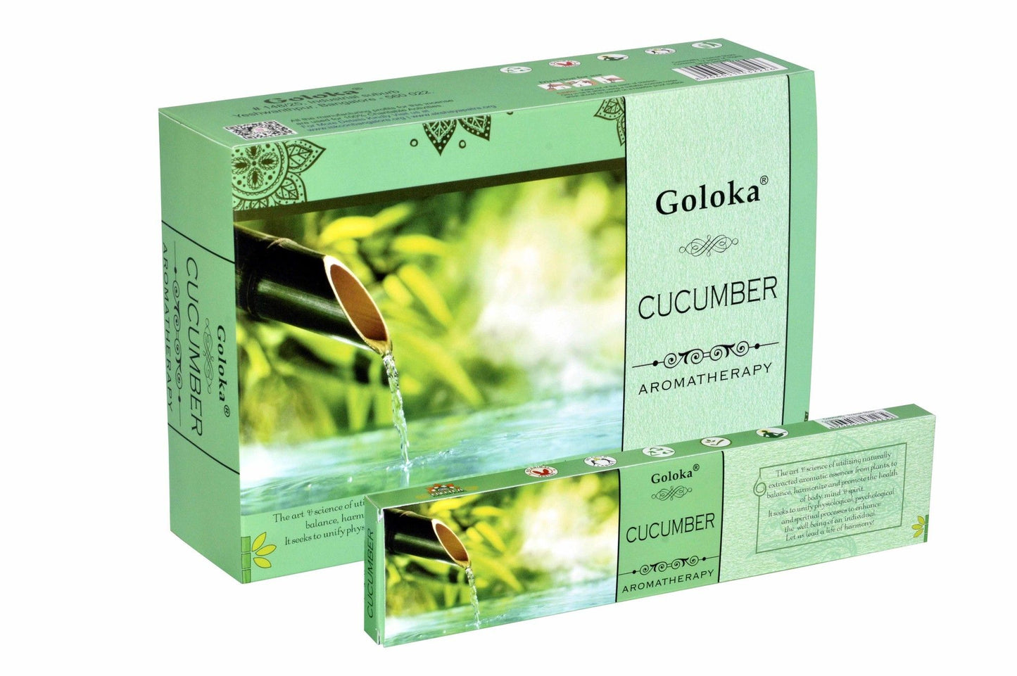 Goloka Aromatherapy Cucumber (Gurke) Räucherstäbchen - Frische für die Sinne