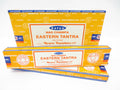 Satya Eastern Tantra Räucherstäbchen in der farbig gestalteten Verpackung
