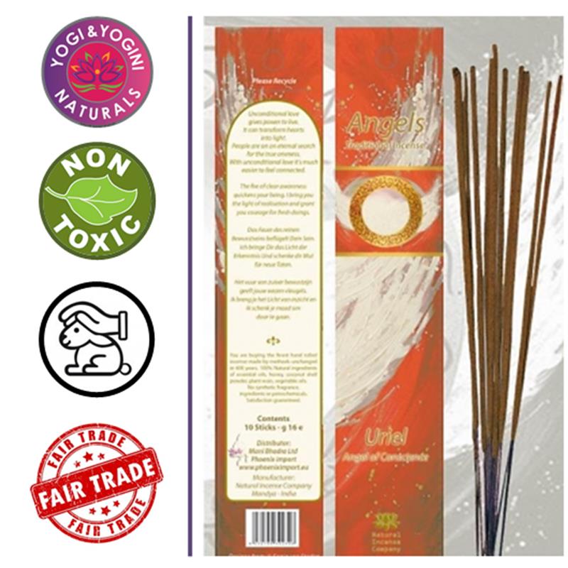 Yogi und Yogini Uriel Engelräucherstäbchen Verpackung