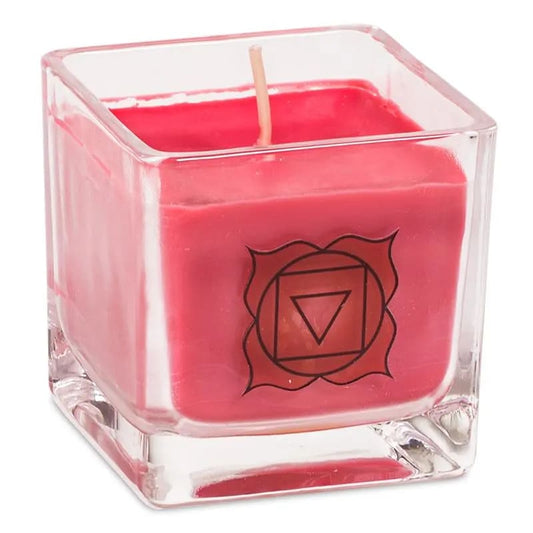 Ecological rapeseed wax scented candle 1st chakra