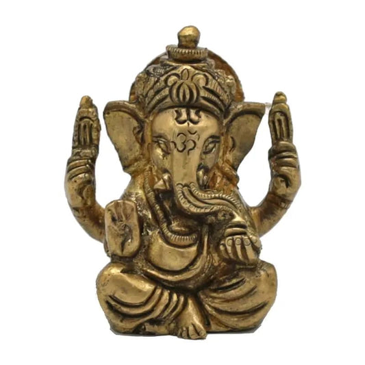 Ganesh brass miniature