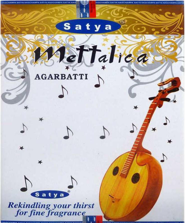 Satya Mettalica Räucherstäbchen Big Pack Verpackung