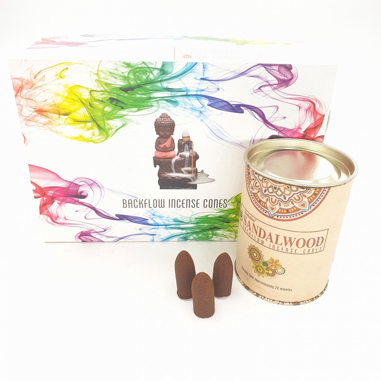 Goloka Rückflusskegel Sandalwood – Exotisches Sandelholzaroma