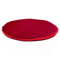 Flat cushion for red round singing bowl