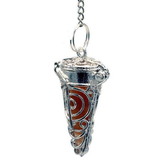 Choku Rei pendulum with 7 chakra gemstones