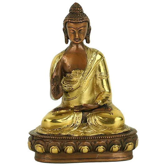 Buddha, mudra of teaching, two-color