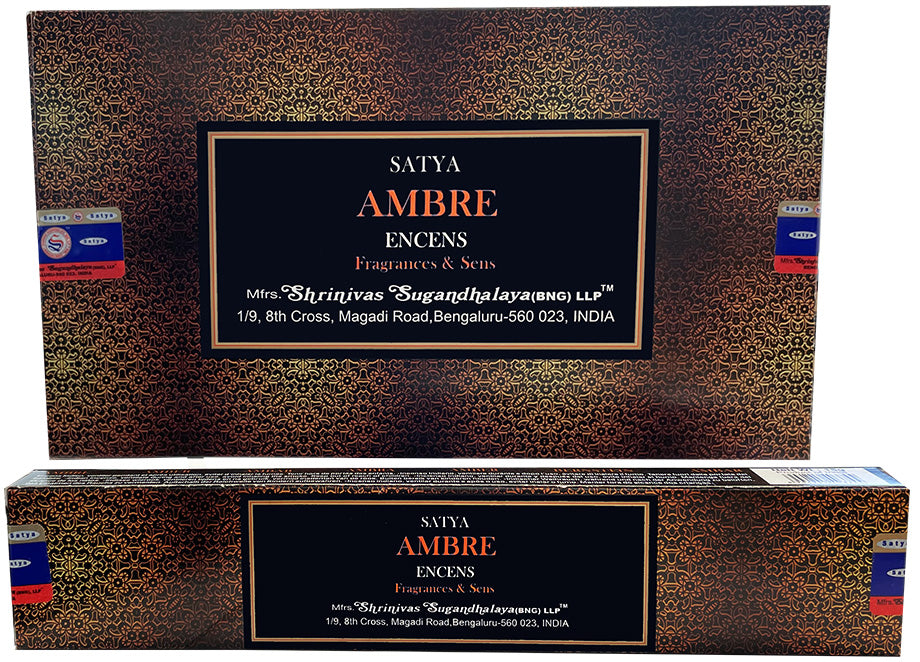 Satya Amber Räucherstäbchen Verpackung