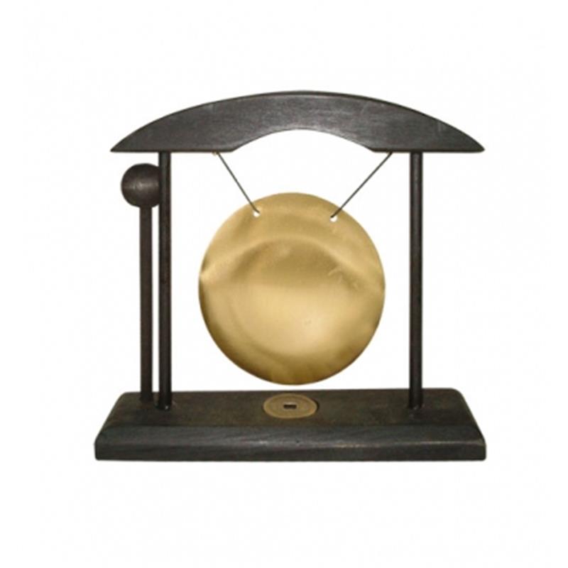 Table gong small black and gold