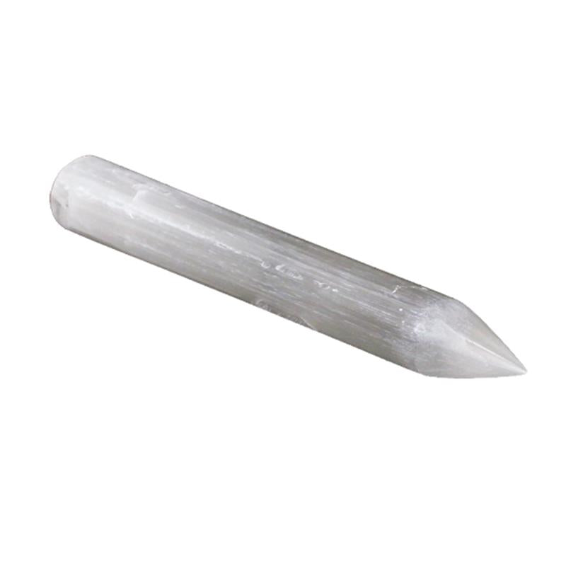 Massage stick selenite pen shape