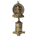 Prayer wheel with Green Tara table model