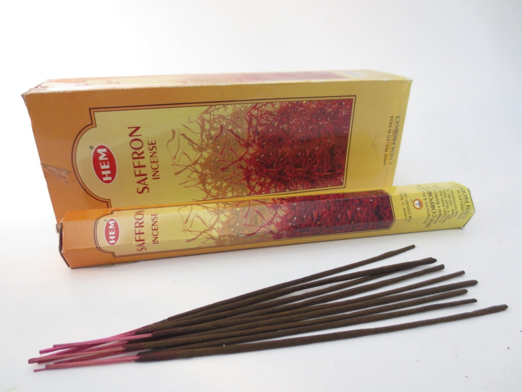 HEM Saffron Räucherstäbchen Verpackung