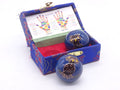Qi-Gong balls owl blue 3.5 cm 