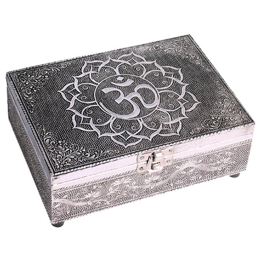 Tarot and jewelry box Om