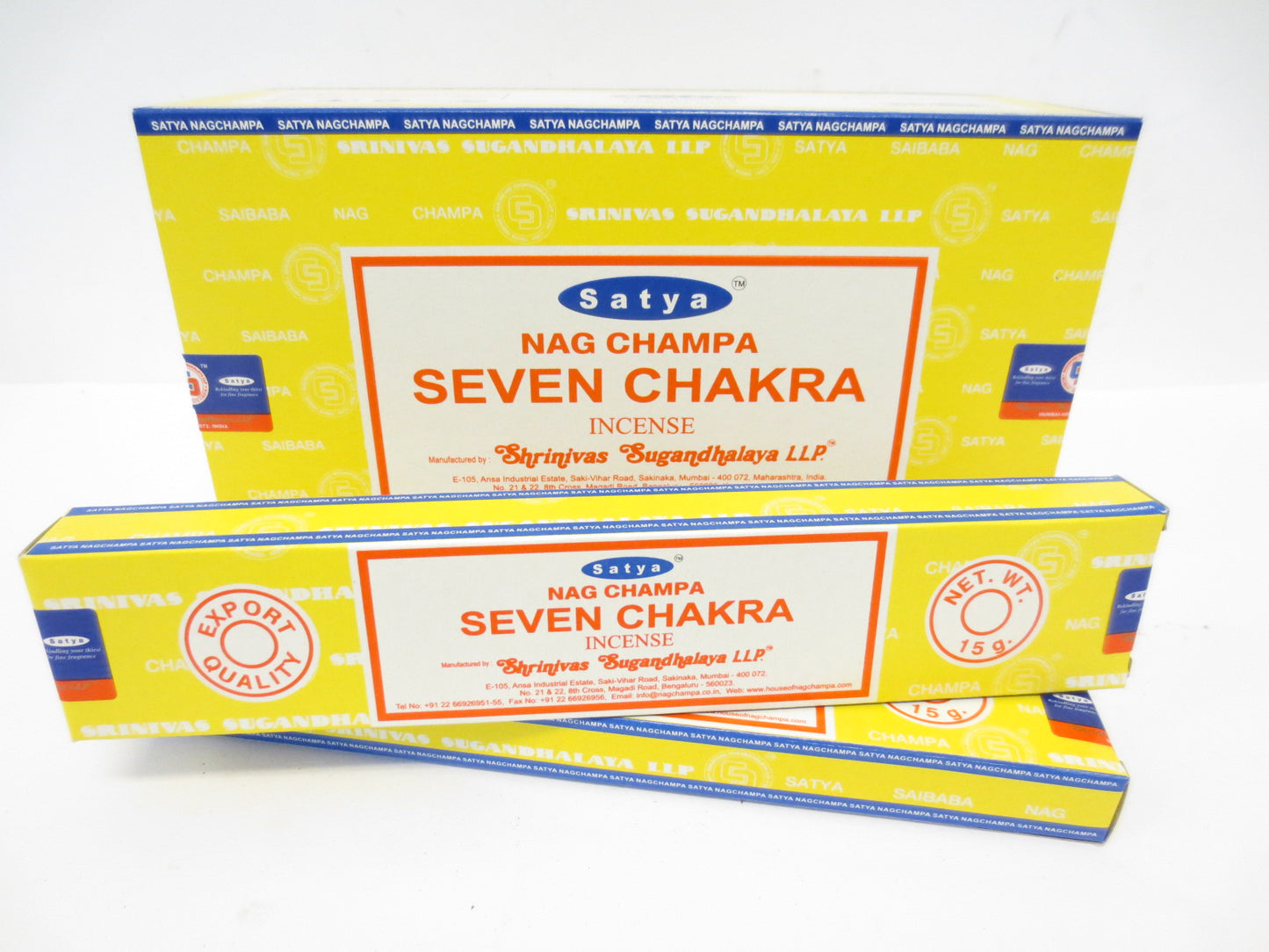 Satya Seven Chakra Räucherstäbchen – Die spirituelle Reise durch die sieben Energiezentren