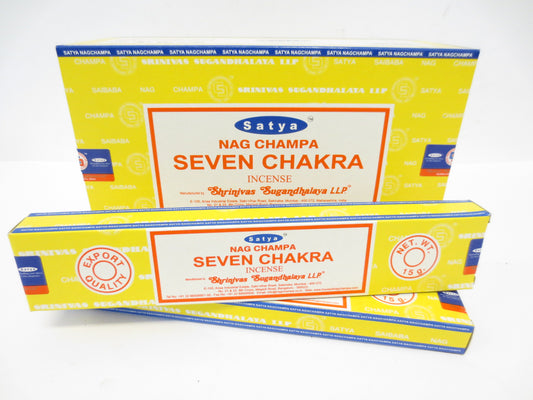 Satya Seven Chakra Räucherstäbchen – Die spirituelle Reise durch die sieben Energiezentren