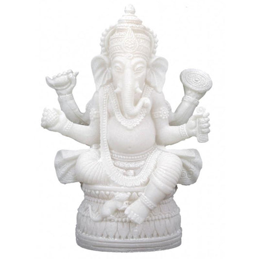 Ganesha figure white 17cm
