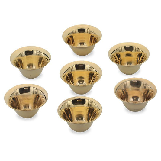Offering bowls - brass SET of 7 bowls