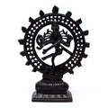 Phoenix einfarbige Shiva-Nataraja-Figur aus Messing