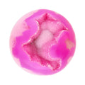 Klura gefärbte fuchsiafarbene Achatkugel mit 3 cm Durchmesser