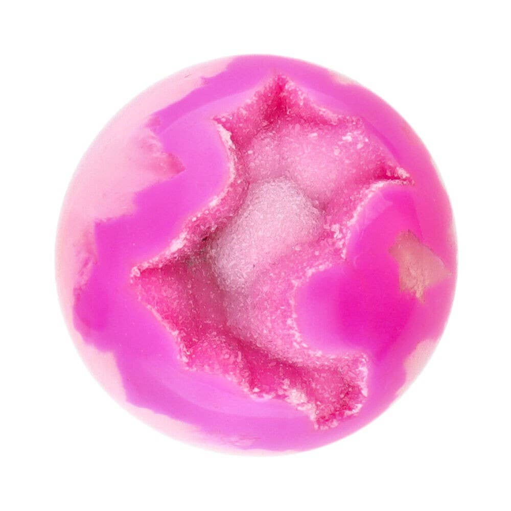 Klura gefärbte fuchsiafarbene Achatkugel mit 3 cm Durchmesser