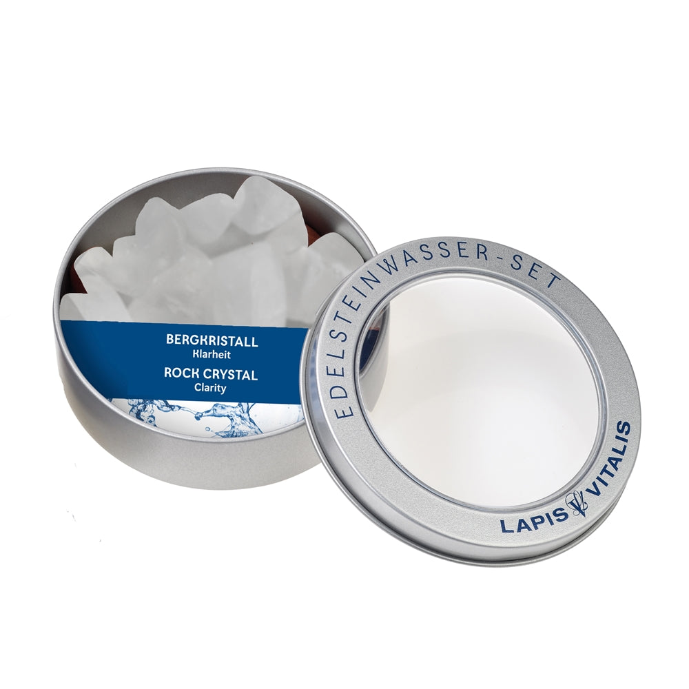 Water stones in a gift box - rock crystal