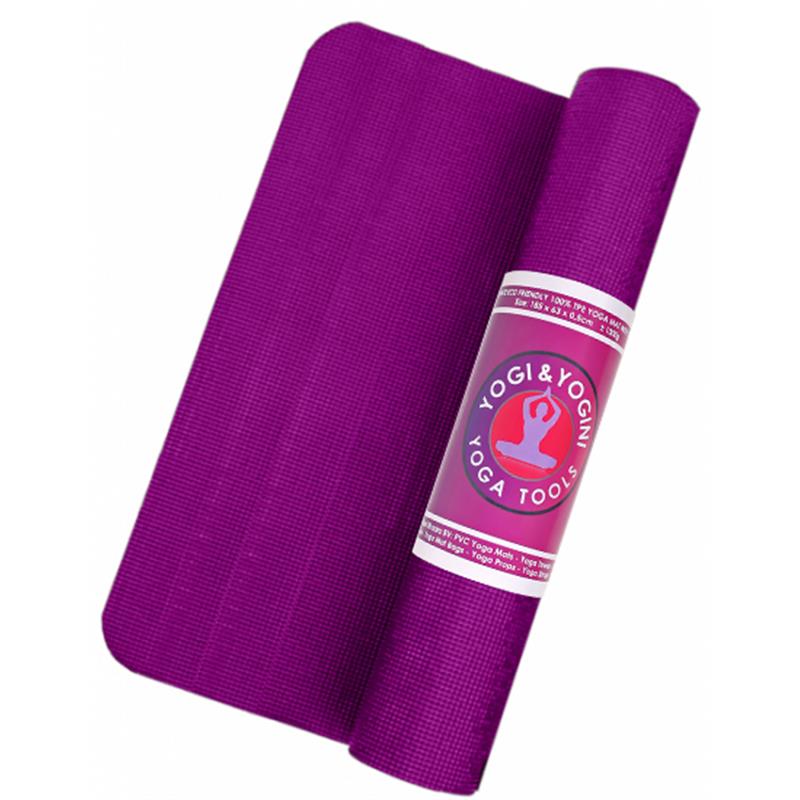 Yogi &amp; Yogini PVC yoga mat purple