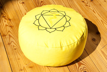 Solar plexus chakra meditation cushion