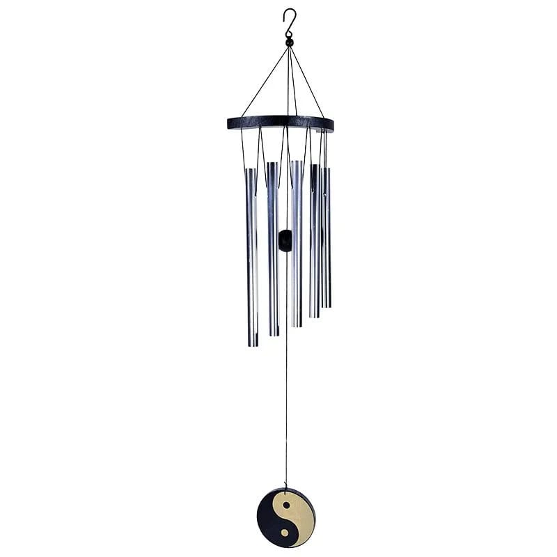 Windspiel - Yin Yang mit 5 Stäben - Harmonie in Bewegung