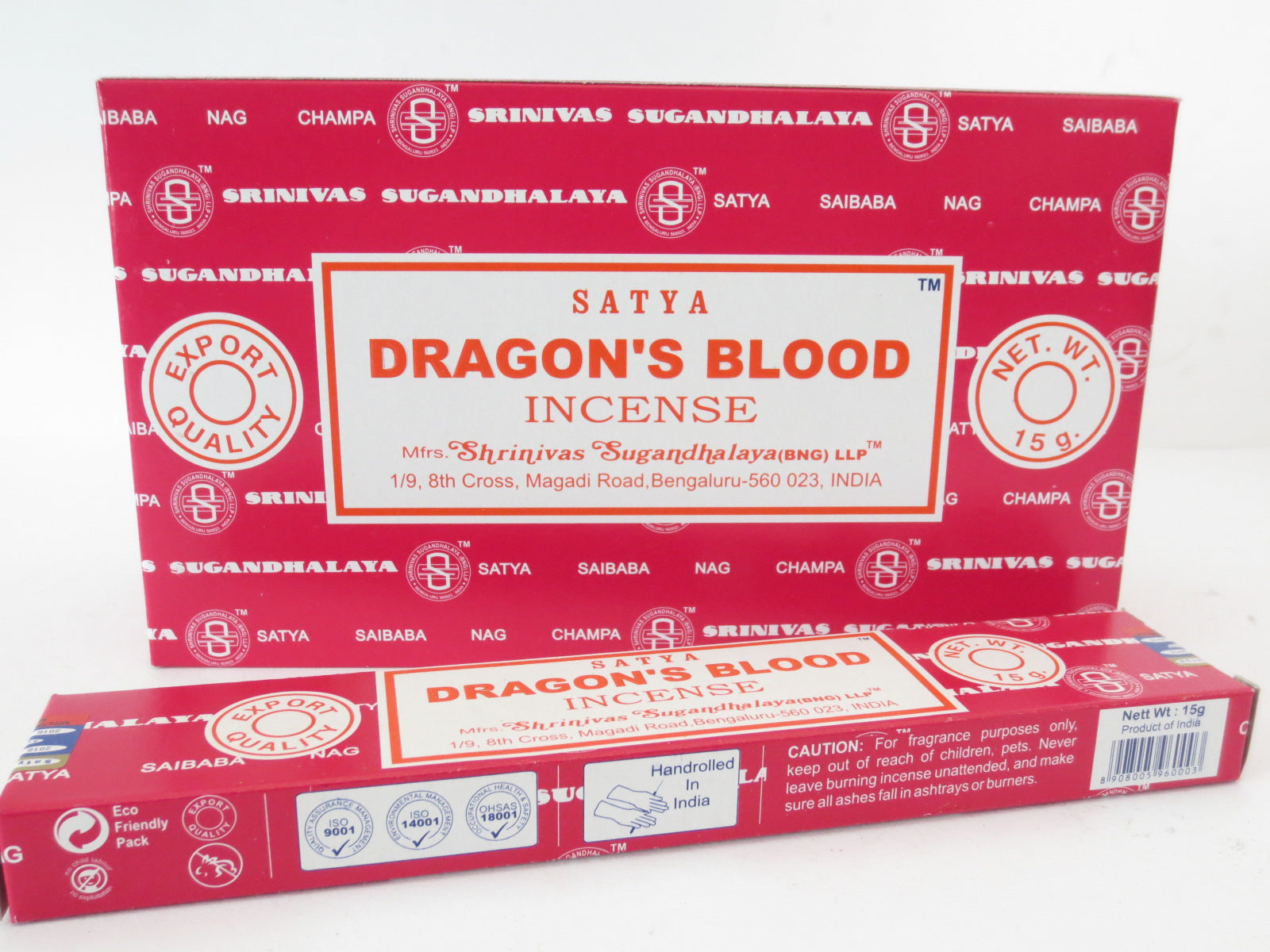 Satya Dragon's Blood Räucherstäbchen Verpackung