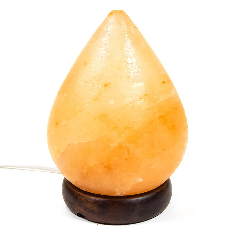 Salt crystal lamp teardrop shape