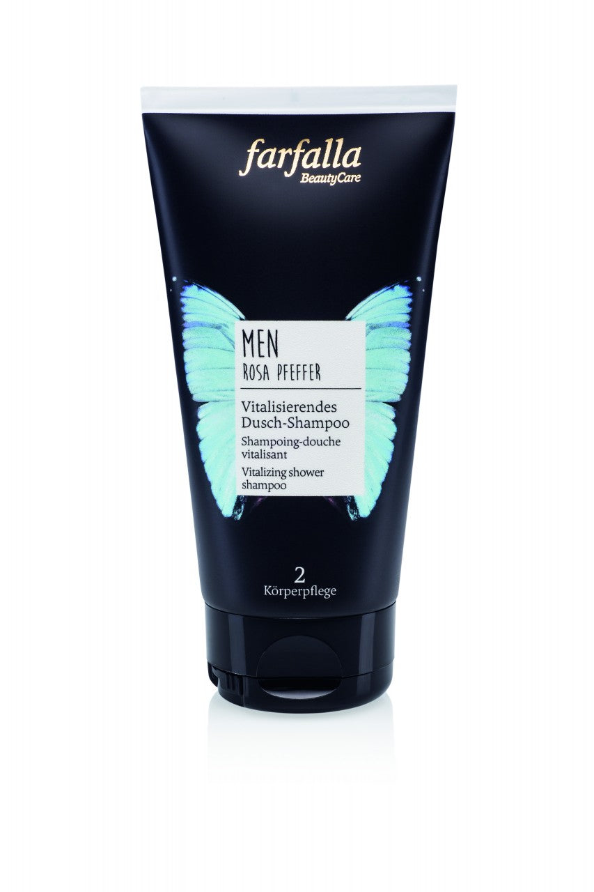 Farfalla Vitalisierendes Dusch-Shampoo mit Rosa Pfeffer - 150 ml