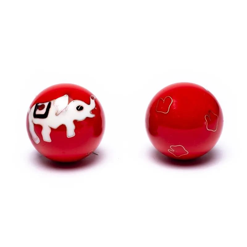 Qi-Gong balls elephant red 3.5 cm