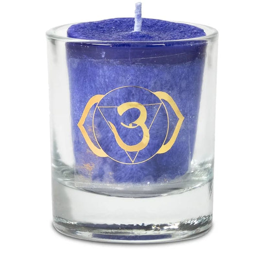 Votive scented candle sixth chakra in gift box