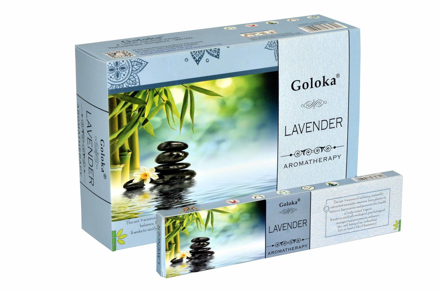 Goloka Aromatherapie Lavender Räucherstäbchen - Entspannung pur mit sanftem Lavendelduft