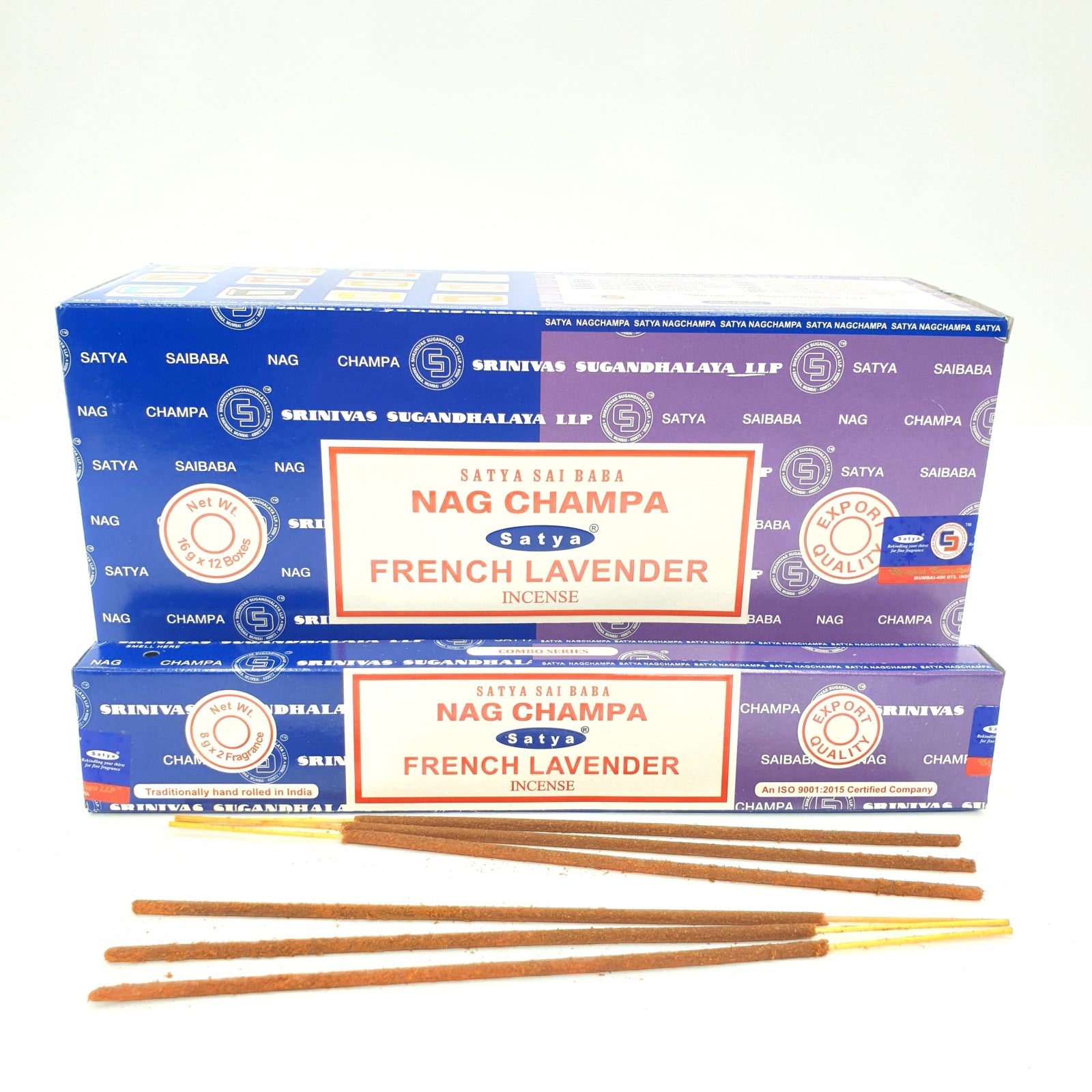 Satya Nag Champa und French Lavender Räucherstäbchen Doppelpack