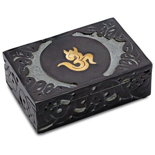Tarot box OHM soapstone