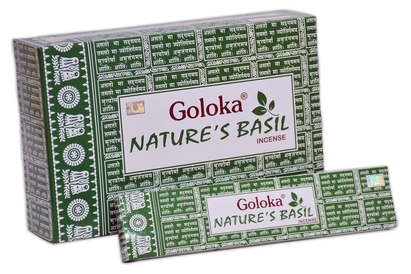 Goloka Nature's Basil Räucherstäbchen – Frisches Basilikum für harmonische Atmosphäre
