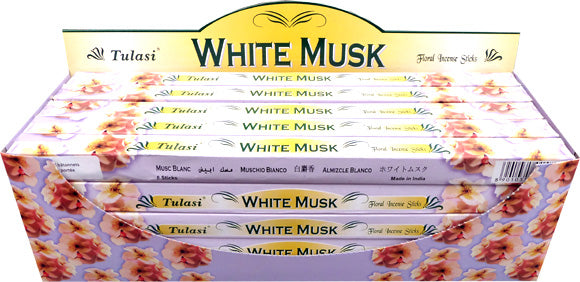 Tulasi White Musk Räucherstäbchen - Sanfte Eleganz für eine Harmonische Aura