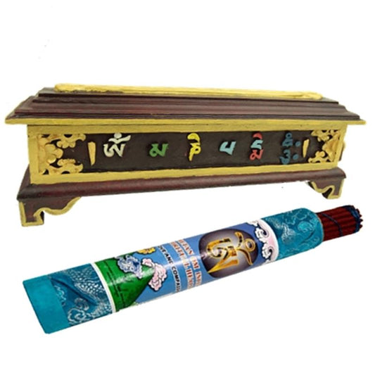 Incense burner - with Tibetan decoration OMPMH 