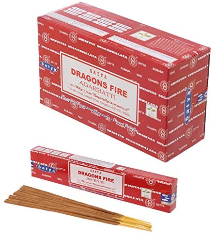 Satya Dragon's Fire Räucherstäbchen Verpackung