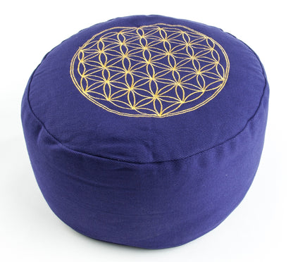 Flower of Life Meditation Cushion Purple